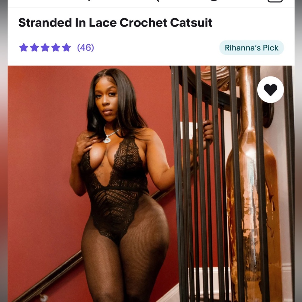 Savage x Fenty Stranded in Lace Catsuit NWT